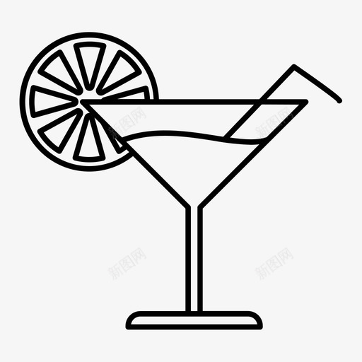 鸡尾酒酒精晚餐图标svg_新图网 https://ixintu.com 晚餐 概述 酒精 食品 饮料 鸡尾酒