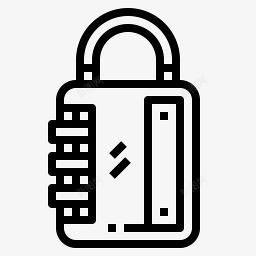 挂锁上锁安全图标svg_新图网 https://ixintu.com 上锁 侦探图标 安全 挂锁