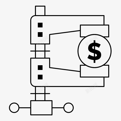 商业金融收入图标svg_新图网 https://ixintu.com 产业 商业 市场 收入 改革 政治 科技 赤裸裸 金融