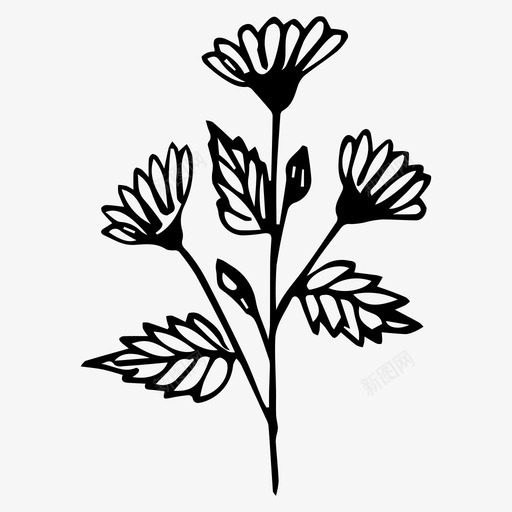 植物树枝自然图标svg_新图网 https://ixintu.com 春天 树枝 植物 自然