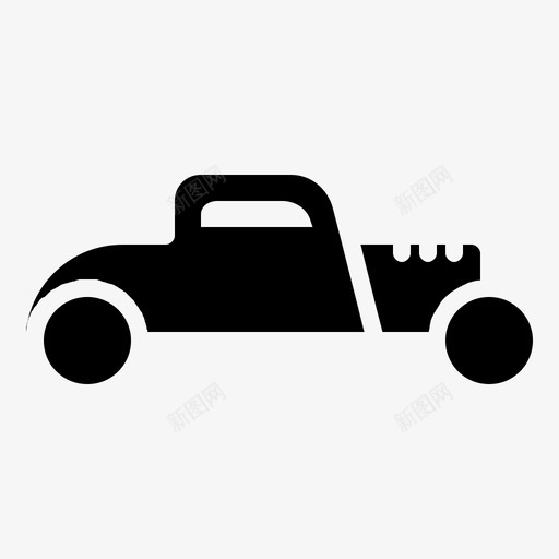 热棒车比赛运输图标svg_新图网 https://ixintu.com 比赛 热棒车 车辆 运输