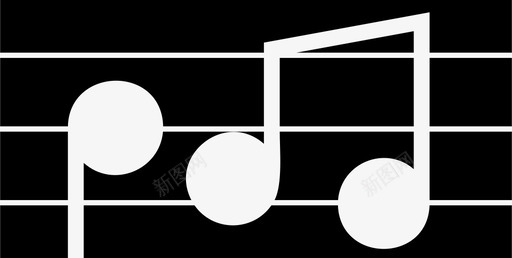 音符音乐声音图标svg_新图网 https://ixintu.com 声音 音乐 音符 音调