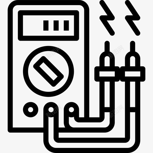 万用表科学85线性图标svg_新图网 https://ixintu.com 万用表 科学 线性