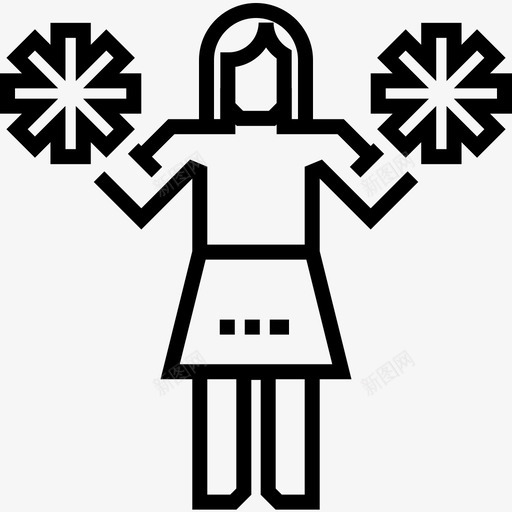 啦啦队队长美式足球7级直系图标svg_新图网 https://ixintu.com 啦啦队队长 直系 美式足球7级