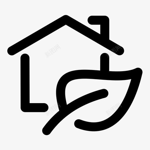 生态屋生态全球变暖图标svg_新图网 https://ixintu.com 全球 变暖 杂项 生态 自然