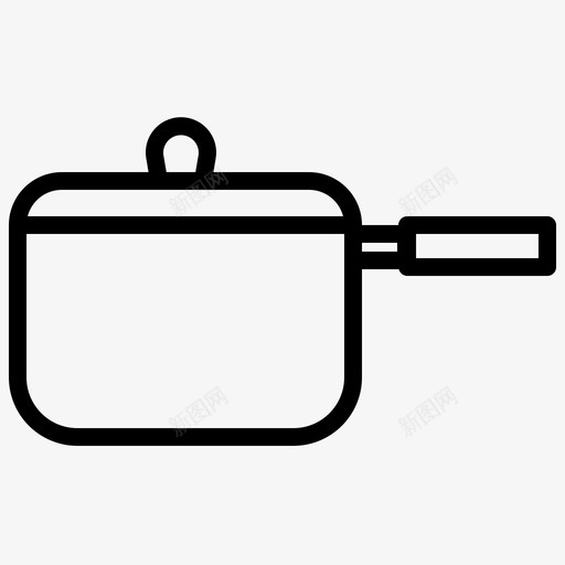 锅煮煎锅图标svg_新图网 https://ixintu.com 探险 煎锅 筑巢 远足
