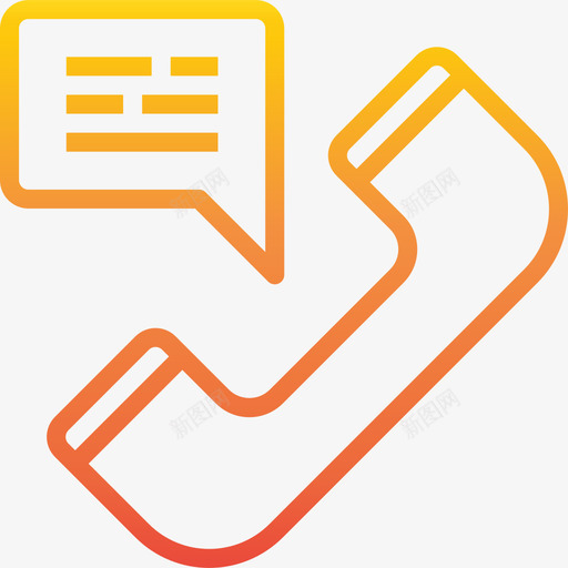 留言电话3梯度图标svg_新图网 https://ixintu.com 梯度 电话3 留言