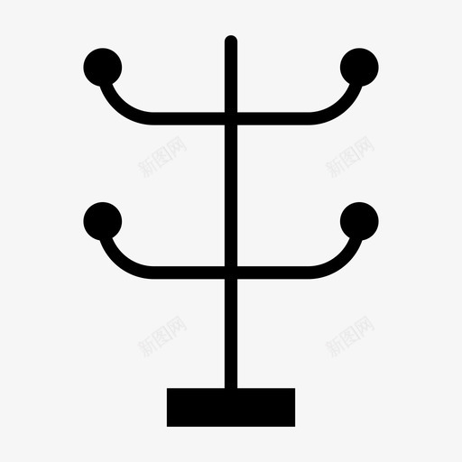 衣钩家具家居图标svg_新图网 https://ixintu.com 内部 室内 家具 家居 房屋 衣钩 雕文