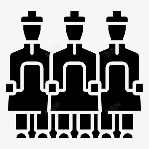 兵马俑中国古代著名中国图标svg_新图网 https://ixintu.com 中国 中国古代图标 亚洲 兵马俑 古代 地标 著名 西安 雕塑