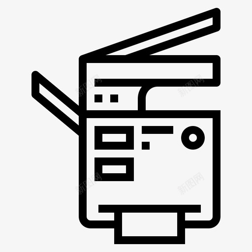 打印机墨水纸张图标svg_新图网 https://ixintu.com 墨水 打印机 技术 文件 纸张