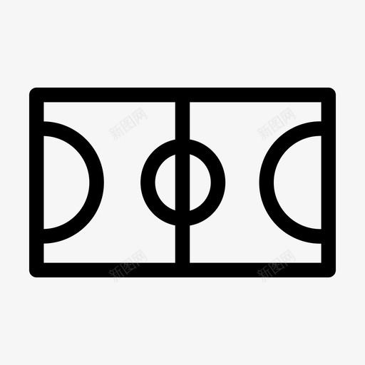 篮球场场地运动场图标svg_新图网 https://ixintu.com 体育场 场地 篮球场 运动场