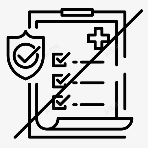 非医疗保险检查保护图标svg_新图网 https://ixintu.com 体检 保护 保险 医疗 医疗保险 情况 意外 检查 问题