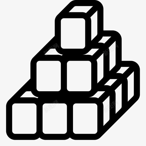 模块块砖图标svg_新图网 https://ixintu.com 模块 瓷砖 结构