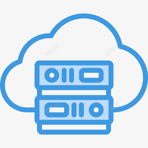 云计算搜索引擎优化5蓝色图标svg_新图网 https://ixintu.com 云计算 优化 搜索引擎 蓝色