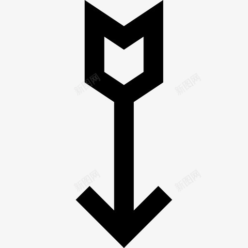 箭射箭3直线图标svg_新图网 https://ixintu.com 射箭3 直线 箭