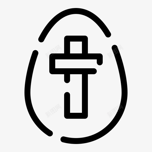 复活节彩蛋假日标志图标svg_新图网 https://ixintu.com 伊斯特 假日 复活节 彩蛋 标志 虚线