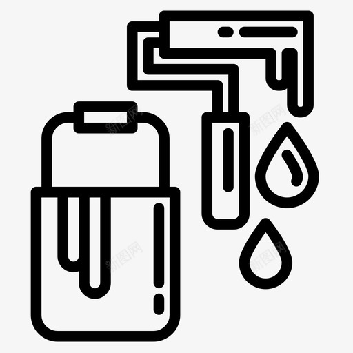 涂料结构101线性图标svg_新图网 https://ixintu.com 涂料 线性 结构101