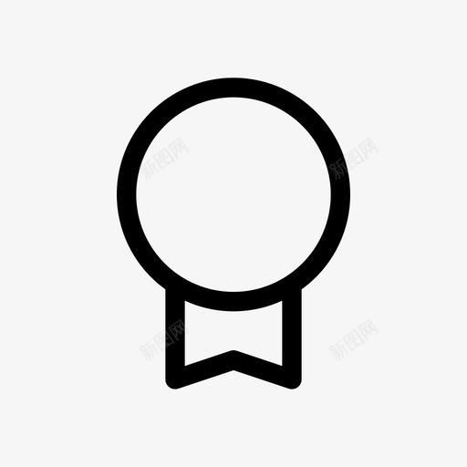 证书奖励徽章图标svg_新图网 https://ixintu.com 奖励 徽章 执照 流行图标圆形线条 证书