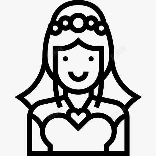 新娘婚礼124直系图标svg_新图网 https://ixintu.com 婚礼 新娘 直系