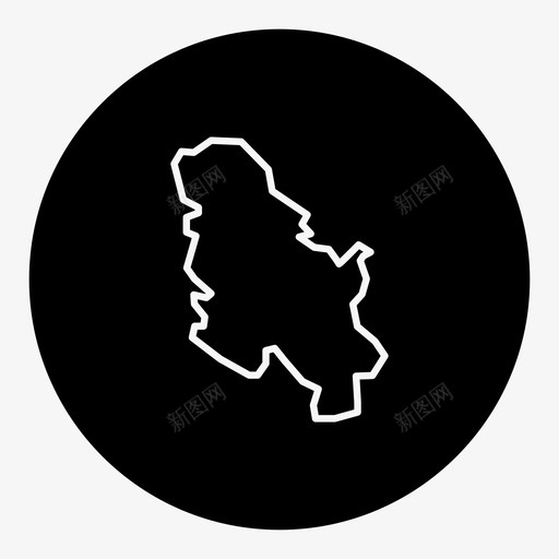 塞尔维亚地图巴尔干半岛贝尔格莱德图标svg_新图网 https://ixintu.com 塞尔维亚地图 巴尔干半岛 欧洲 贝尔格莱德