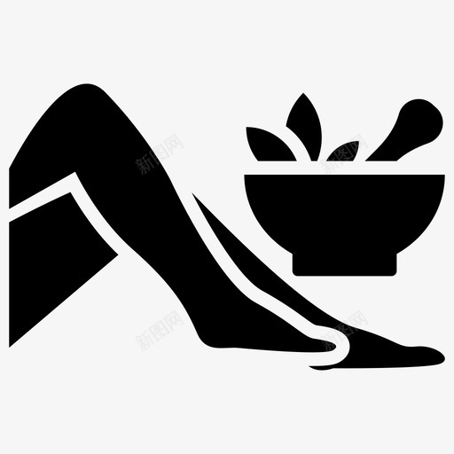 身体按摩芳香疗法美容治疗图标svg_新图网 https://ixintu.com 手法 按摩 水疗 治疗 疗法 符号 美容 芳香 足部 身体
