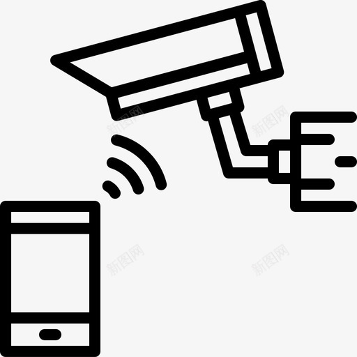 闭路电视和智能手机摄像机电路图标svg_新图网 https://ixintu.com 手机 摄像机 智能 电子 电路 联网 闭路电视