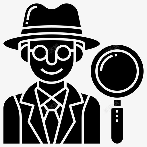 侦探犯罪证据图标svg_新图网 https://ixintu.com 侦探 犯罪 神秘 职业1铭文 证据 间谍