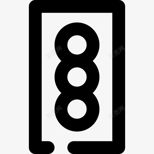 线性交通灯导航4图标svg_新图网 https://ixintu.com 4 线性交通灯导航