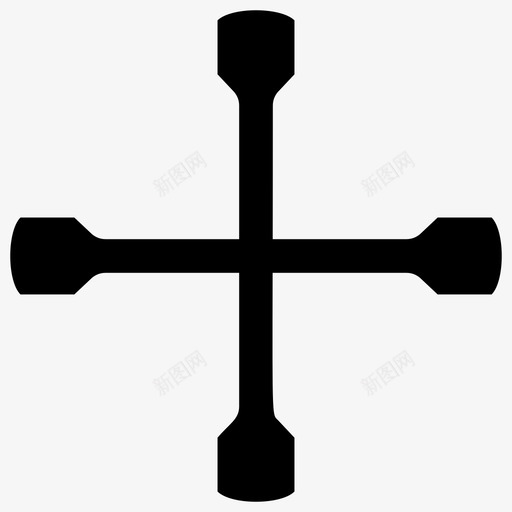 车轮撑杆维修工具脚手架图标svg_新图网 https://ixintu.com 撑杆徽章 汽车零部件和汽车维修服务实心图标包 维修工具 维修设备 脚手架 车轮撑杆