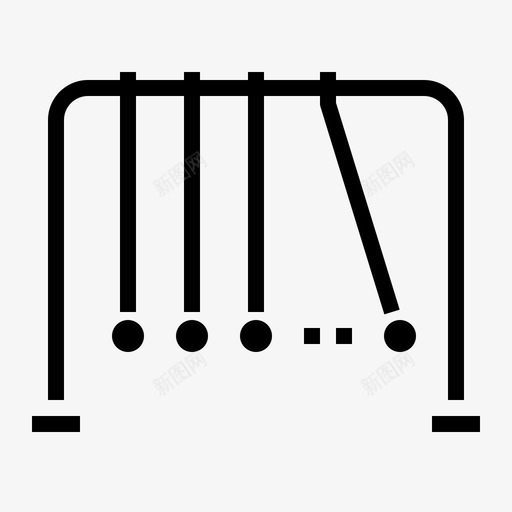 牛顿摇篮教育动力图标svg_新图网 https://ixintu.com 动力 坚实 大学 摇篮 教育 牛顿