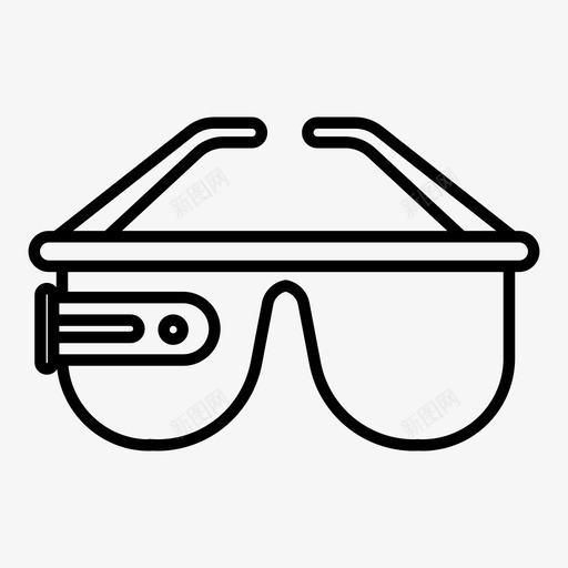 虚拟现实游戏眼镜图标svg_新图网 https://ixintu.com 技术 游戏 眼镜 虚拟现实