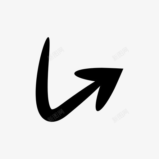 箭头方向右转图标svg_新图网 https://ixintu.com 右转 方向 箭头