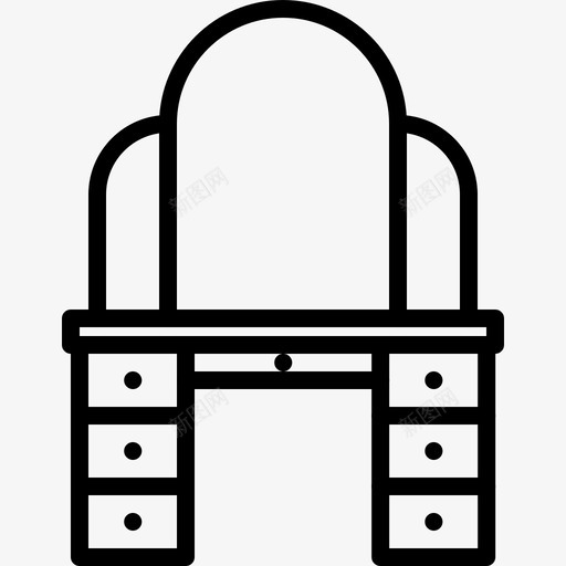 码头玻璃家具室内图标svg_新图网 https://ixintu.com 室内 家具 桌子 玻璃 码头
