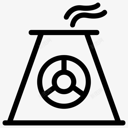 烟囱砖烟囱火场图标svg_新图网 https://ixintu.com 制造 制造厂 工程师 火场 烟囱 生产线图标 砖烟囱