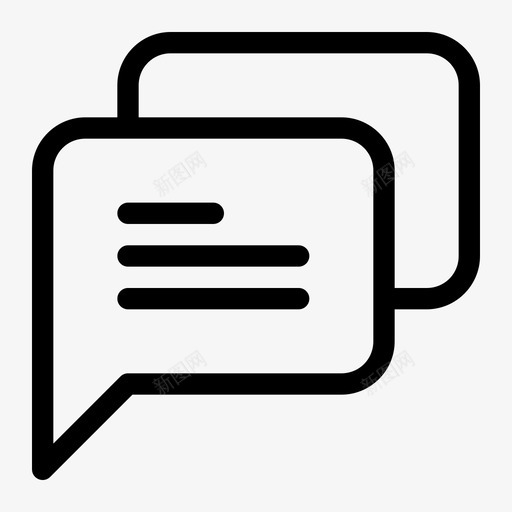 聊天交流交谈图标svg_新图网 https://ixintu.com 交流 交谈 商务 留言 聊天