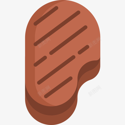 牛排食品配送扁平图标svg_新图网 https://ixintu.com 扁平 牛排 配送 食品