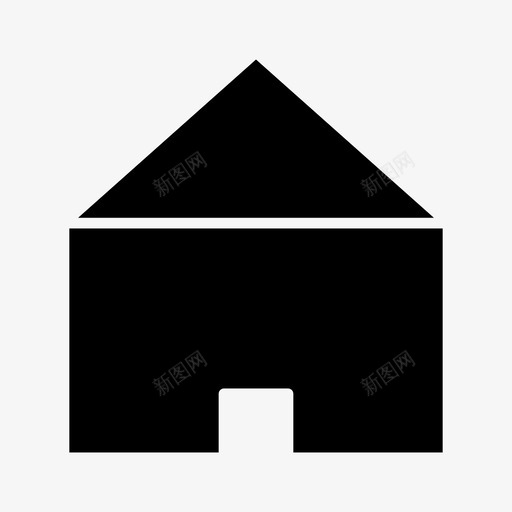 家房子小屋图标svg_新图网 https://ixintu.com 住宿 家 小屋 居民 工具和设置雕文 房子