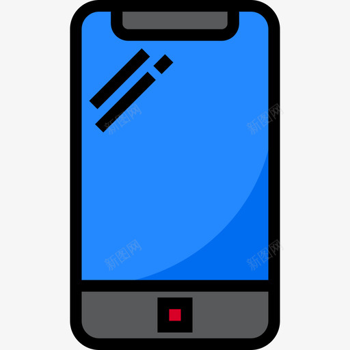 智能手机办公供应商4线性颜色图标svg_新图网 https://ixintu.com 办公供应商4 智能手机 线性颜色