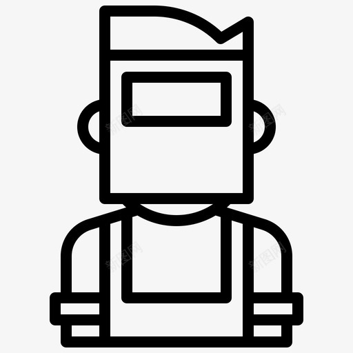 焊工金属职业图标svg_新图网 https://ixintu.com 焊工 职业 职业化身 金属 钢铁