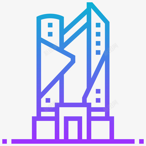 哈姆拉大厦地标2坡度图标svg_新图网 https://ixintu.com 哈姆拉大厦 地标2 坡度