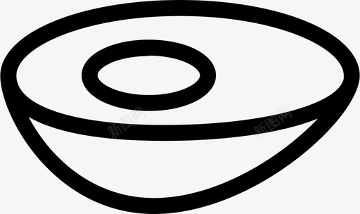 煮鸡蛋食物一半图标svg_新图网 https://ixintu.com 一半 营养 食物 鸡蛋