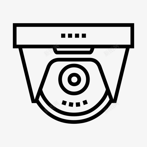 闭路电视摄像机安全图标svg_新图网 https://ixintu.com 安全 技术 摄像机 现代科技 视频 闭路电视