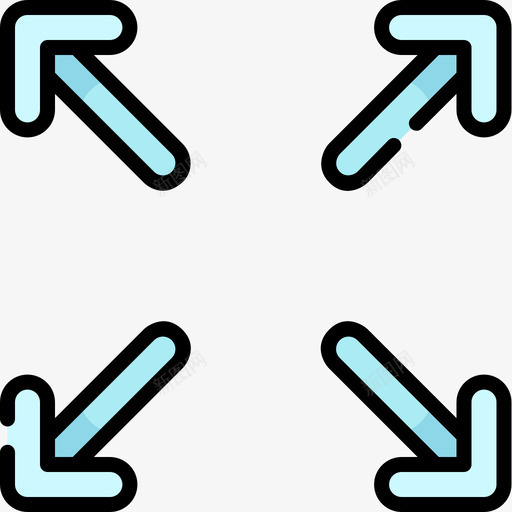 全屏用户界面37线性颜色图标svg_新图网 https://ixintu.com 全屏 用户界面37 线性颜色