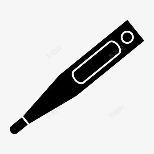 温度冷数字温度计图标svg_新图网 https://ixintu.com 五度 数字 温度 温度计