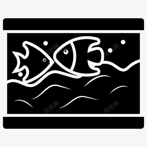 水族馆水上博物馆鱼缸图标svg_新图网 https://ixintu.com 博物馆 图标 字形 宠物 展览 水上 水族馆 海洋 鱼缸