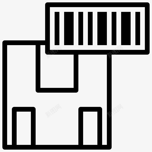 跟踪号条形码包装图标svg_新图网 https://ixintu.com 交付 产品 元素 包装 扫描 条形码 跟踪
