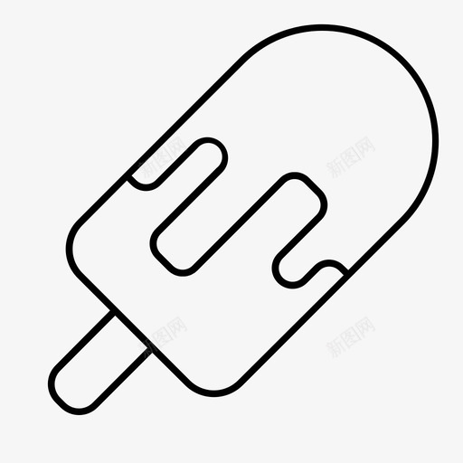 冰激凌棒冰淇淋棒晚餐图标svg_新图网 https://ixintu.com 冰棒 冰淇淋棒 冰激凌棒 吃 晚餐 食物饮料概述