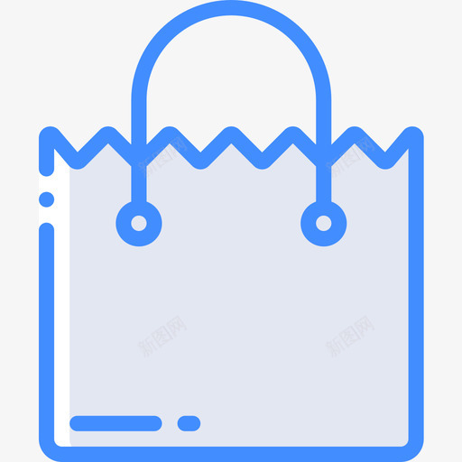 购物袋4袋蓝色图标svg_新图网 https://ixintu.com 4袋 蓝色 购物袋
