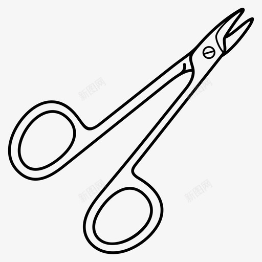 修脚剪工具结实的指甲图标svg_新图网 https://ixintu.com 修脚 工具 指甲 结实
