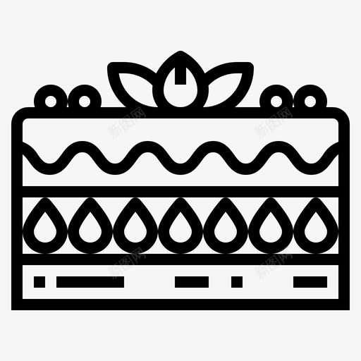 蛋糕面包店甜点图标svg_新图网 https://ixintu.com 晚餐 甜点 蛋糕 面包店 食物